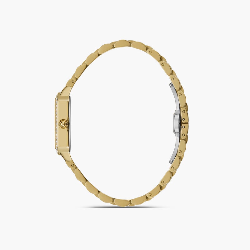 OMAX ساعة أنالوج ذهبية بقرص مائي للنساء - Image 2